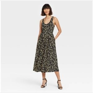 Women's Floral Print Sleeveless Dress